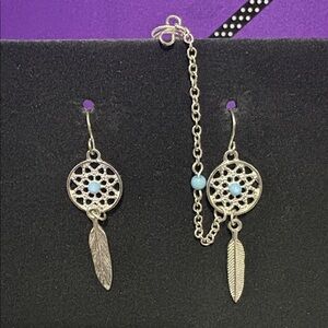 Dream Catcher Earrings W/ Ear Cuff
